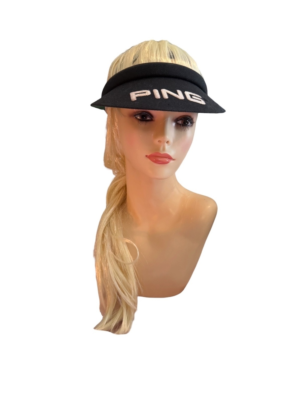Vintage PING Navy/Black Golf Visor Hat